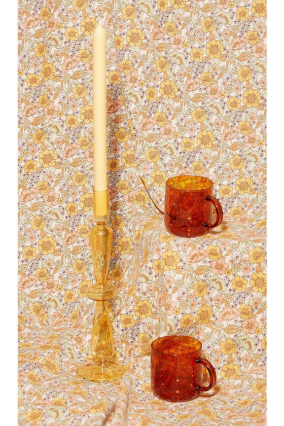 view 2 of 2 Fisca Candlestick in Amber