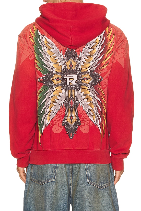 view 2 of 5 x Fuerza Immortal Zip Hoodie in Chili Pepper Potassium Wash