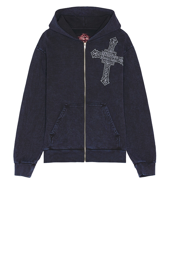 view 2 of 4 Seeker Hoodie in Blue & Black Lava Tint