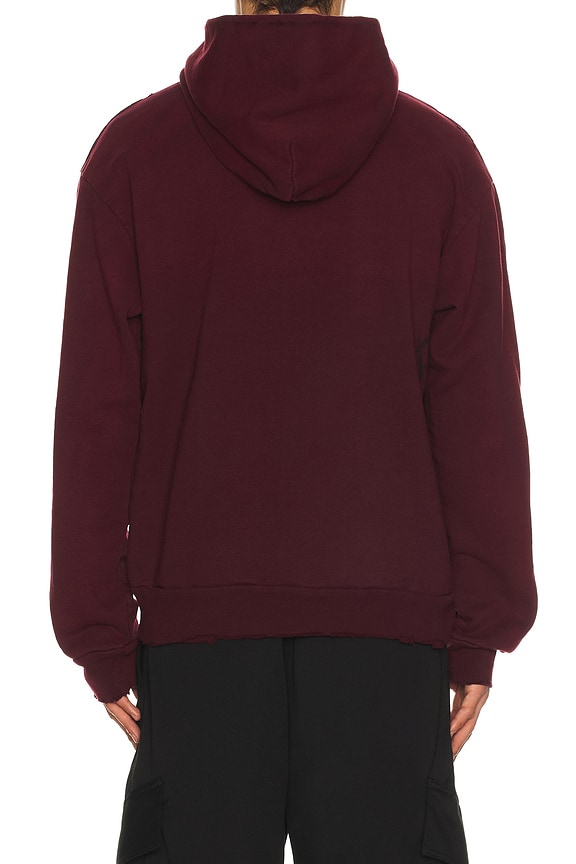 view 2 of 4 SWEAT À CAPUCHE in Burgundy Vapor Wash