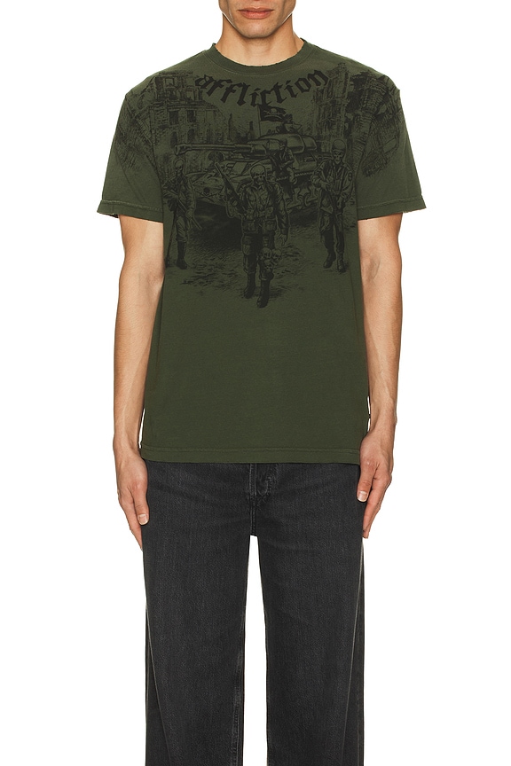 view 3 of 3 Ghost Army Tee in Military Green