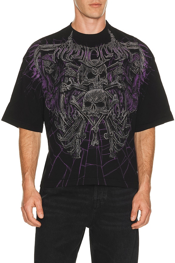 view 1 of 5 Darkness Falls Short Sleeve Tee in Black