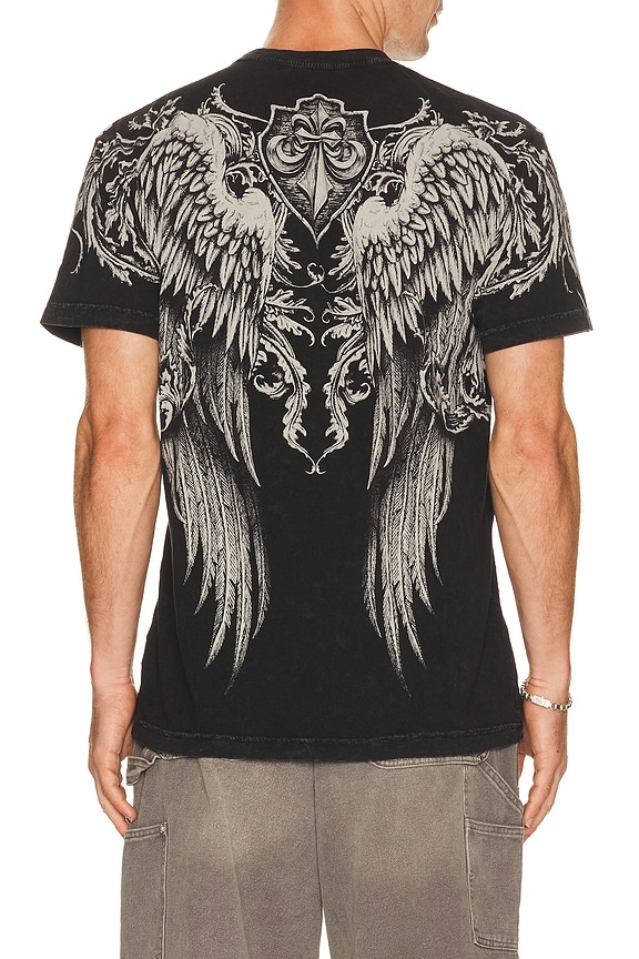 view 2 of 4 Flourish Short Sleeve Tee in Black Lava Wash