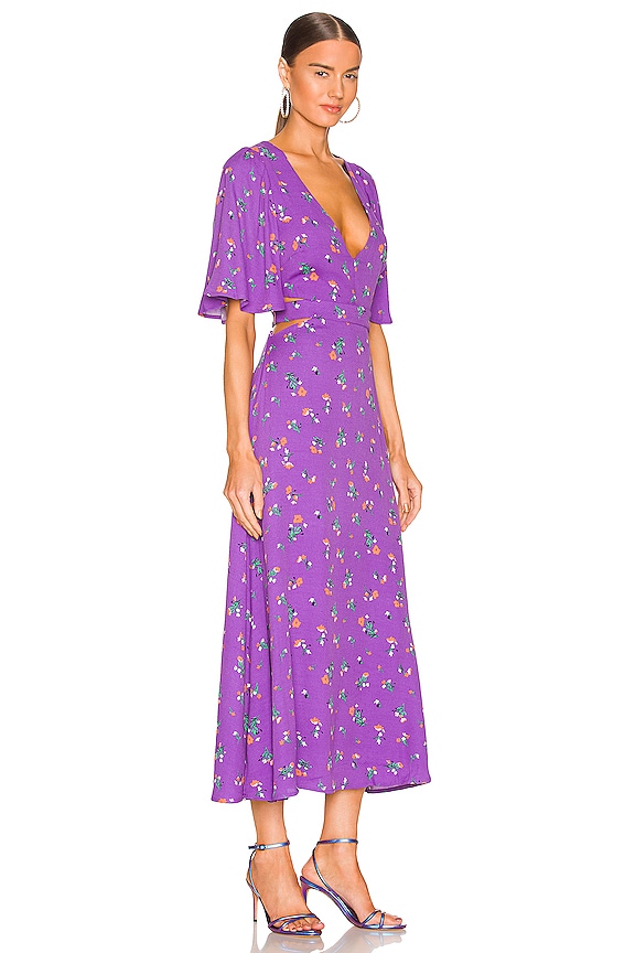 view 2 of 3 Renzo Dress in Violet Bouquet