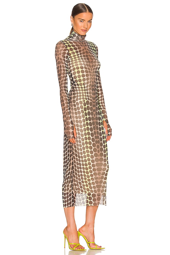 view 2 of 3 VESTIDO SHAILENE in Abstract Neon Dot