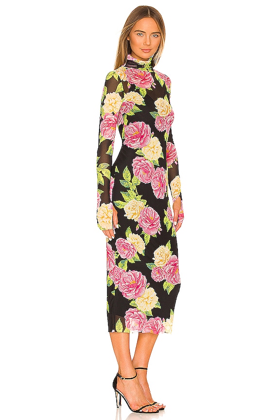 view 2 of 3 Shailene Dress in Noir Bouquet