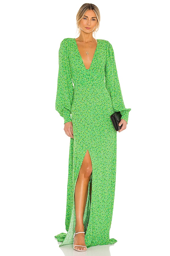 view 1 of 3 Shiloh Dress in Vert Ditsy