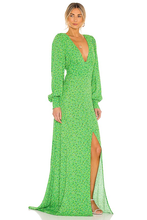view 2 of 3 Shiloh Dress in Vert Ditsy