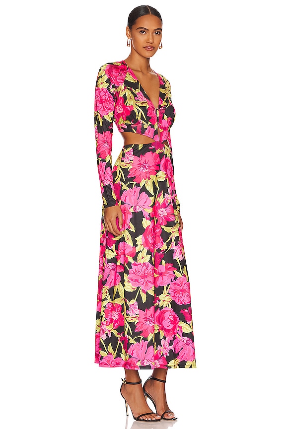 view 2 of 3 ROBE ASSI in Fuchsia Garden