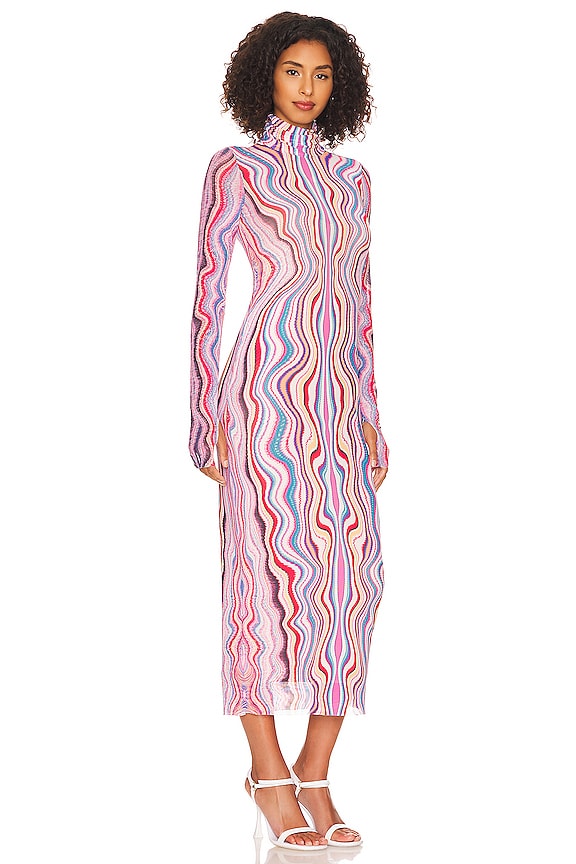 view 2 of 3 VESTIDO SHAILENE in Multi Wave