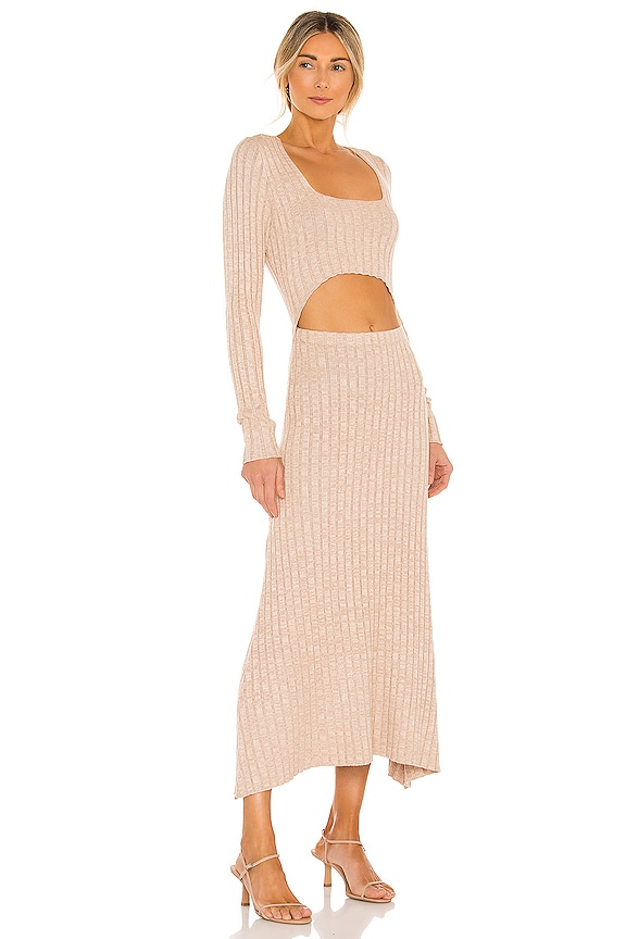 view 2 of 3 Skye Dress in Marled Sand