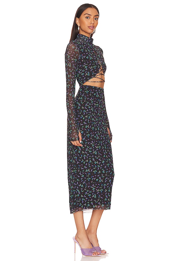 view 2 of 4 CARLOTTA 원피스 in Noir Neon Ditsy