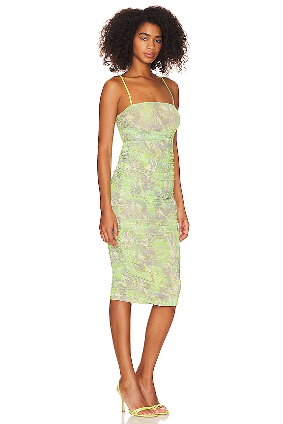 view 2 of 3 Hazel Maxi Dress in Lime Abstract Snake