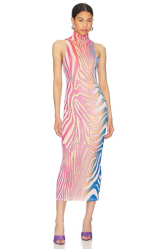 view 2 of 3 Serenity Dress in Spring Multi Zebra