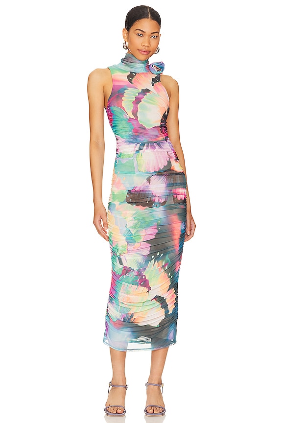 AFRM Florella Midi Dress in Abstract Butterfly | REVOLVE