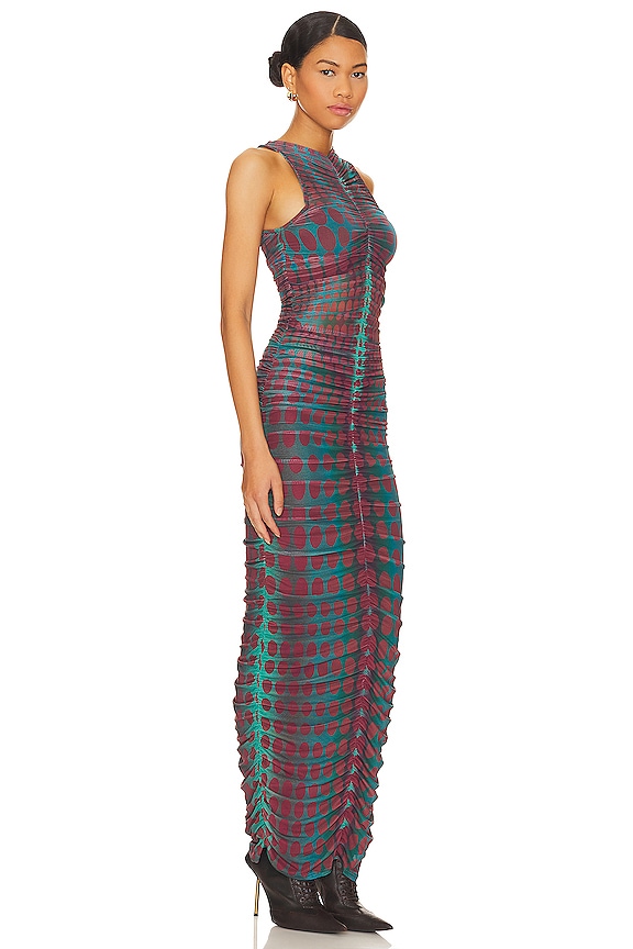 view 2 of 3 ROBE MAXI PEYTON in Cyber Optic Dot