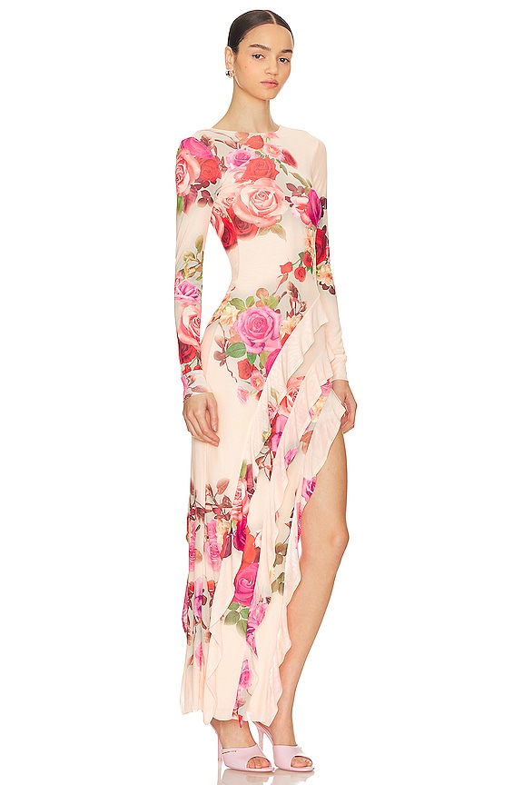 view 2 of 4 Jacie Dress in Nude Rose Swirl