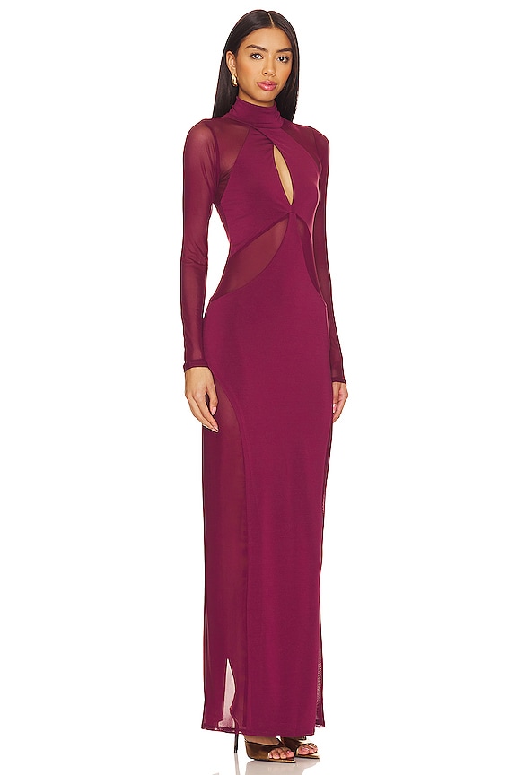 view 2 of 3 Rosalia Maxi Dress in Fig
