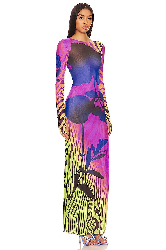 view 2 of 4 Nettie Dress in Zebra Rose