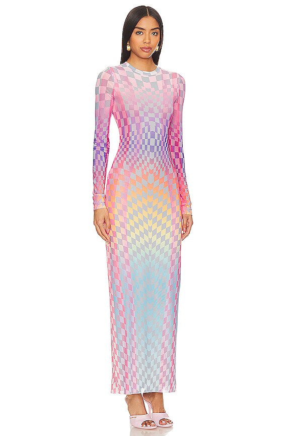 view 2 of 3 VESTIDO DIDI in Grid Ombre
