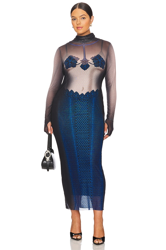 view 2 of 7 VESTIDO SHAILENE in Ornate Navy