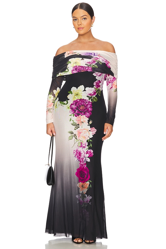 view 2 of 6 Thelma Dress in Colorblock Floral