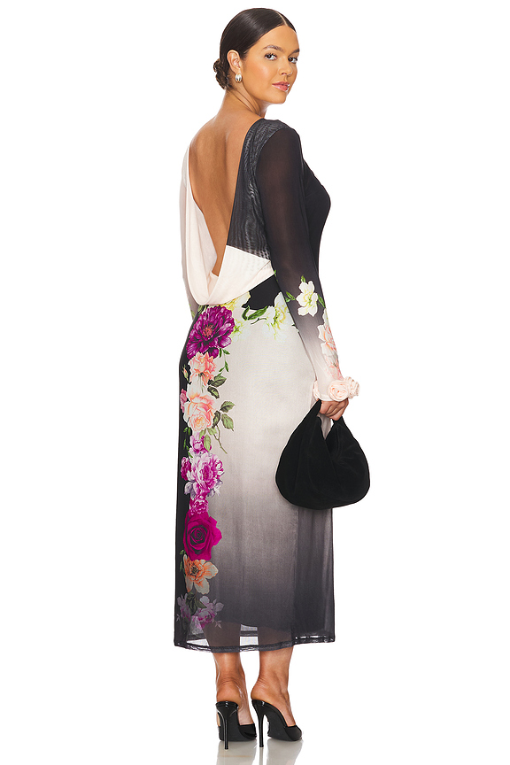 view 2 of 9 Annamei Dress in Colorblock Floral