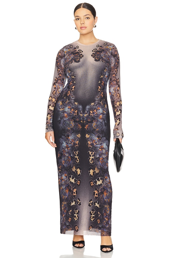 view 2 of 6 Didi Dress in Nude Leopard