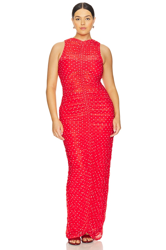 view 2 of 7 x REVOLVE Peyton Dress in Risky Micro Dot