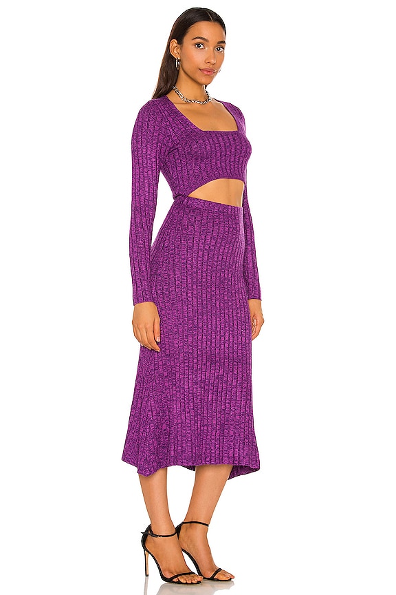 view 2 of 3 Skye Dress in Marled Purple