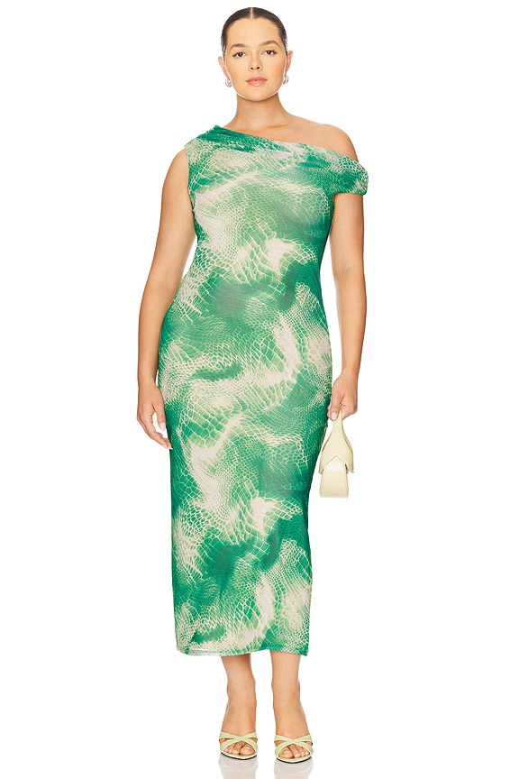 view 2 of 6 ПЛАТЬЕ HOLDEN in Green Snake