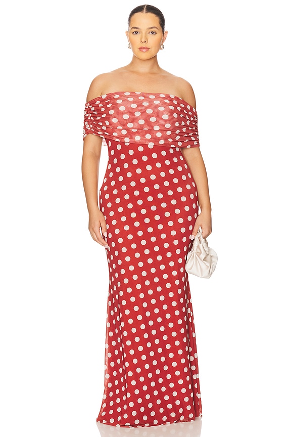 view 2 of 3 Mccall Dress in Rust Dot