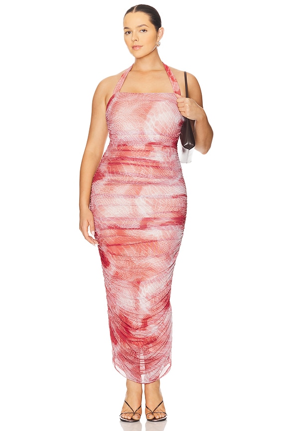 view 2 of 4 Indina Dress in Rust Snake