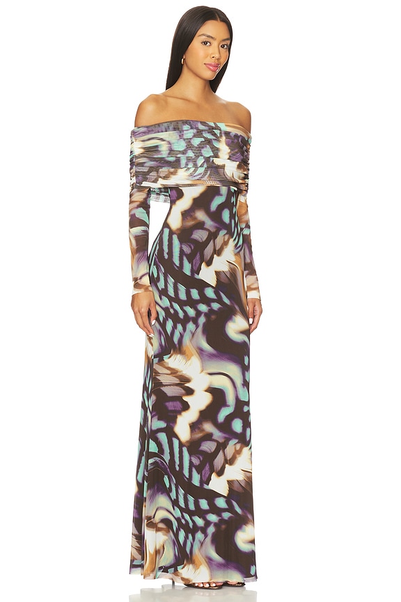 view 2 of 3 Thelma Dress in Feather Swirl