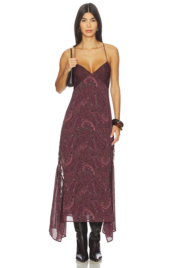 view 2 of 4 VESTIDO CHRISTINA in Chocolate Paisley