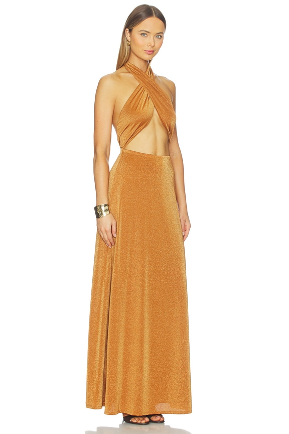 view 2 of 4 Kendrick Sparkle Dress in Bronze