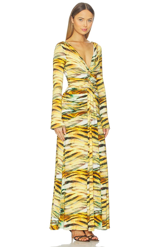view 2 of 3 Iko Dress in Citron Tiger