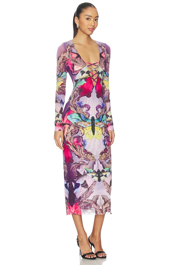 view 2 of 3 Cambria Dress in Ornate Butterfly