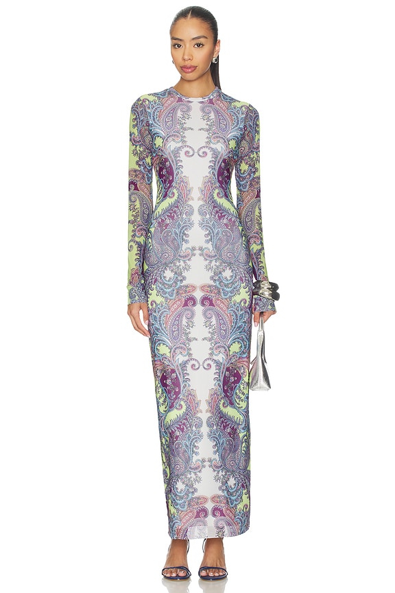 view 1 of 3 Didi Dress in Citrus Paisley