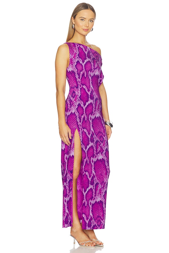 view 2 of 3 Saffron Dress in Cactus Snake