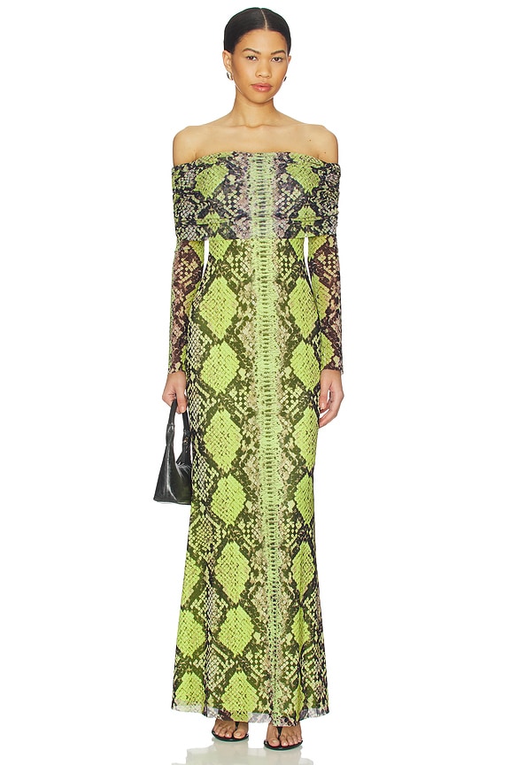 view 1 of 3 ROBE THELMA in Lime Snake