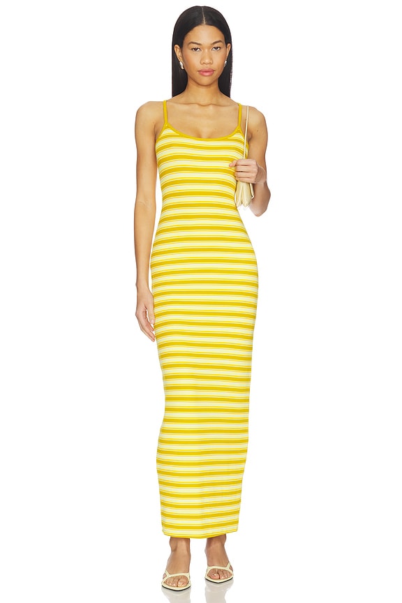view 1 of 4 VESTIDO ASHLYN COZY RIB in Limelight Stripe