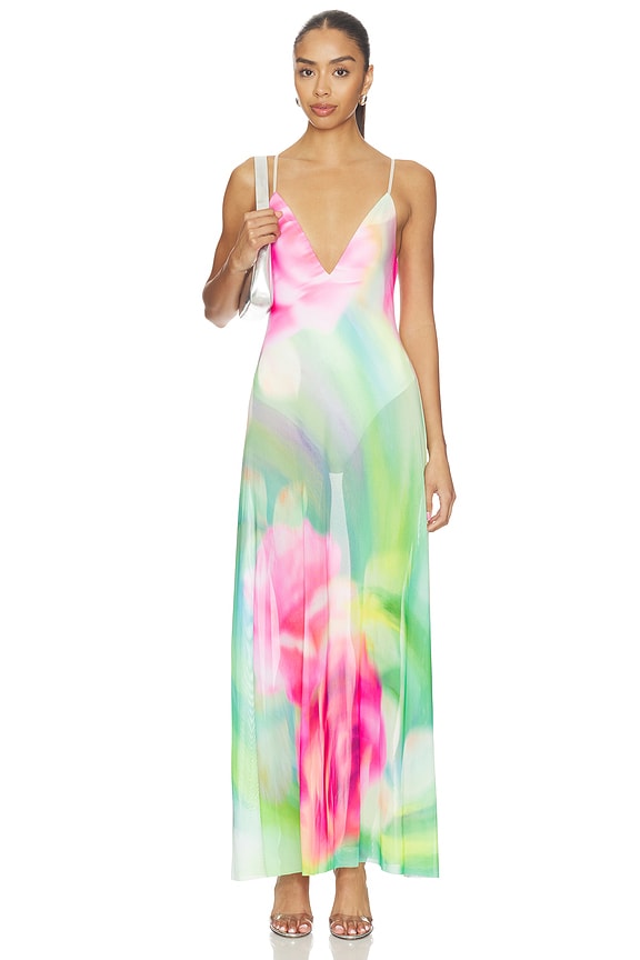 view 1 of 3 Rivka Dress in Green Rose