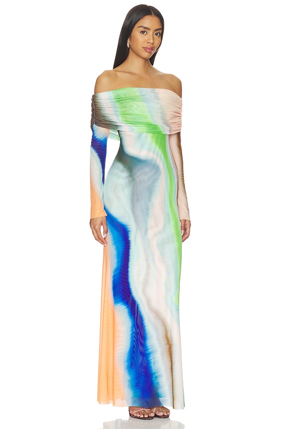 view 2 of 3 Essie Dress in Watercolor Abstract