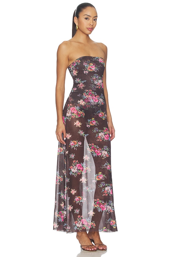 view 2 of 3 Alfie Dress in Java Snake Floral
