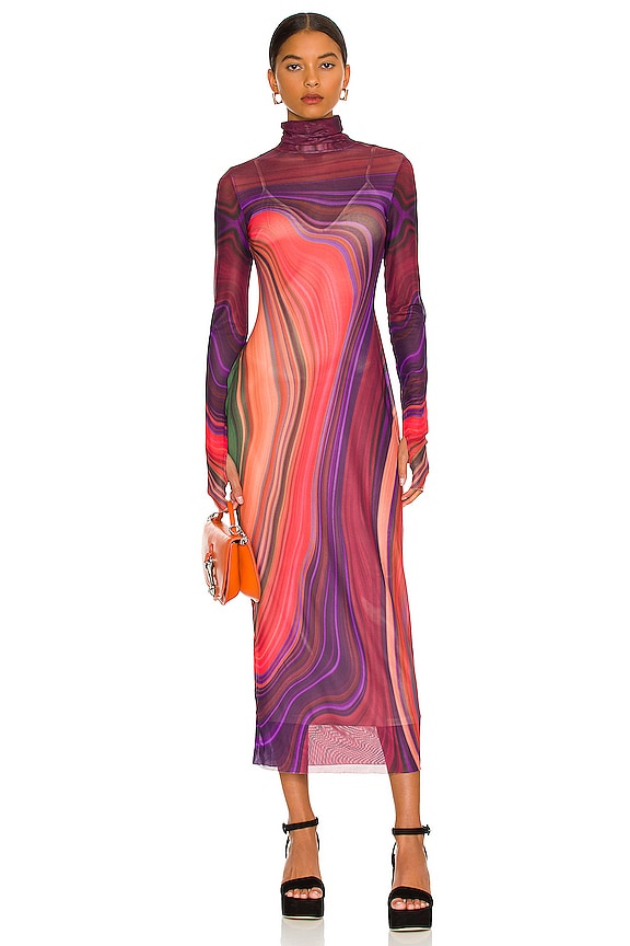 view 1 of 3 ROBE SHAILENE in Abstract Rouge Wave