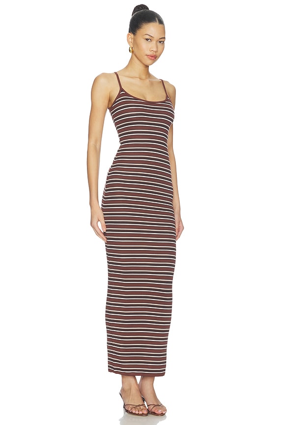 view 2 of 4 ROBE ASHLYN COZY RIB in Chocolate Stripe