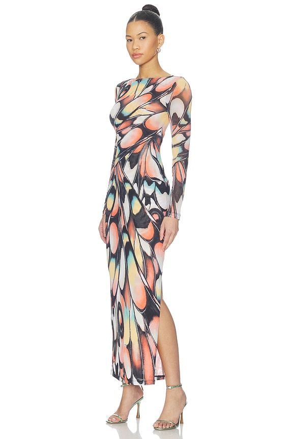 view 2 of 3 Phyll Dress in Brandy Butterfly