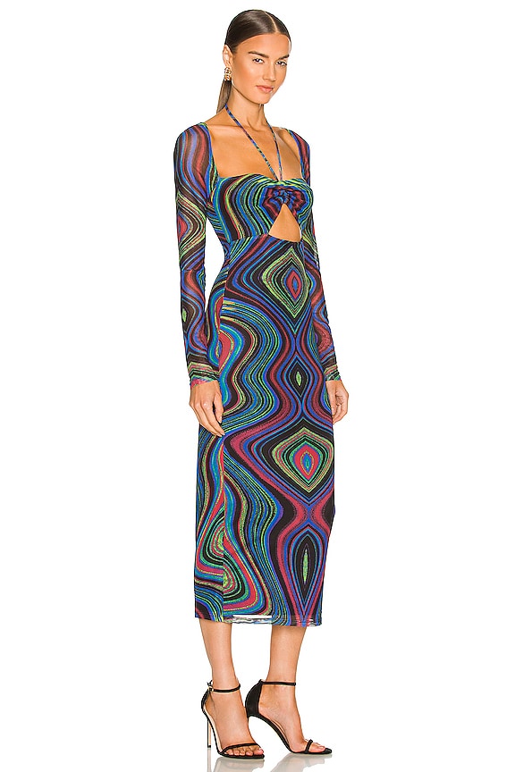 view 2 of 3 ZOYA 미디 원피스 in Electric Swirl