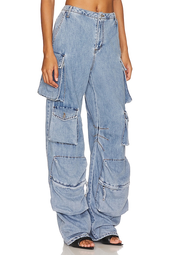 view 2 of 4 Parker Cargo Pant in Blue Wave Wash